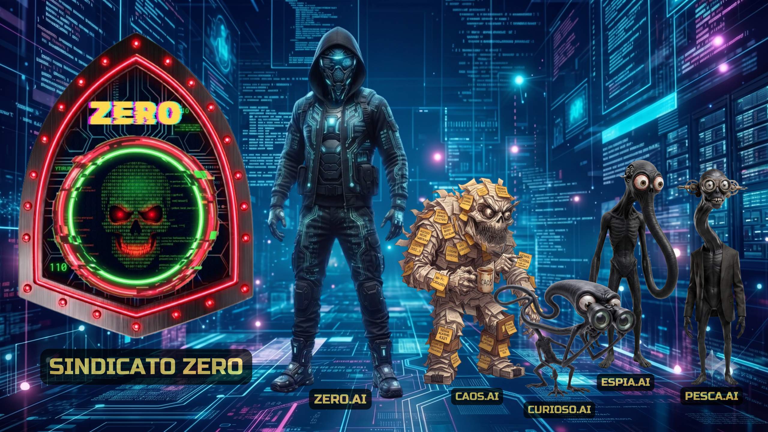 Sindicato Zero — pôster oficial dos vilões TECMARC